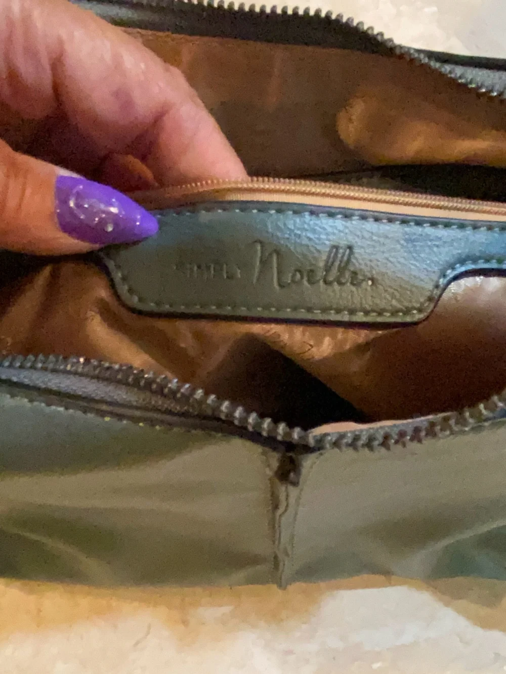 Simply Noelle Sage Green Hobo with Tan Strap